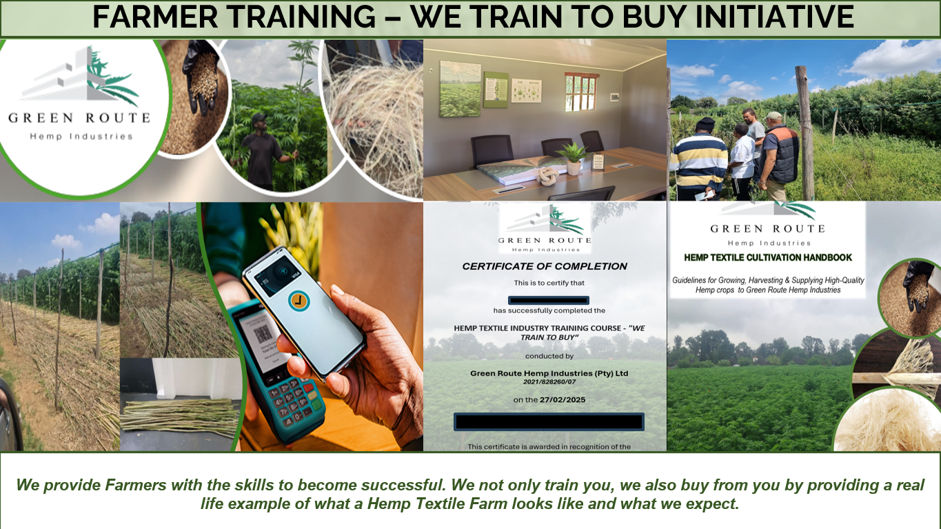 Hemp Training - GRHI 'We Train to Buy'